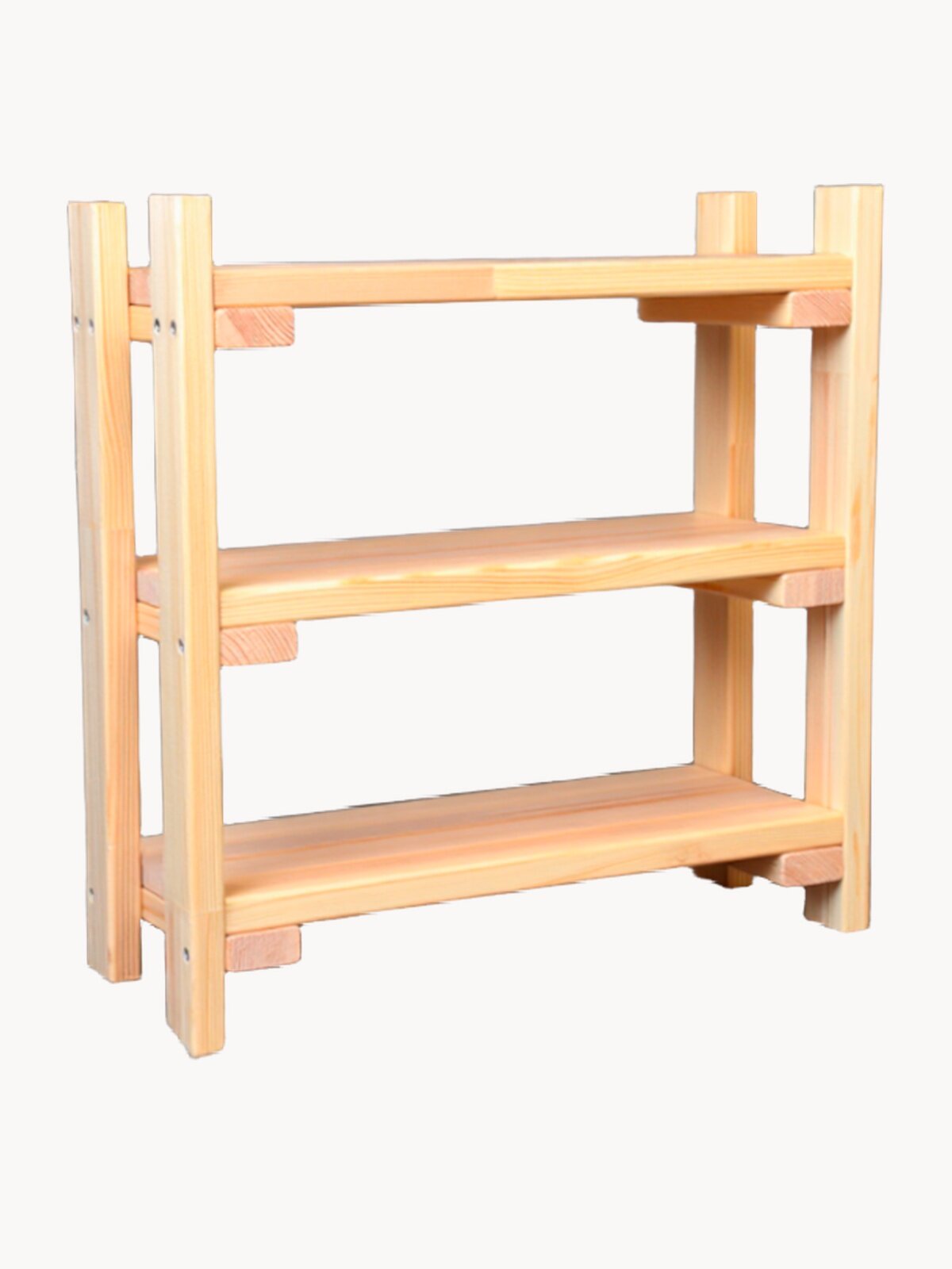 Стеллаж деревянный "Нильс", сосна, 40*40*15, бежевый, универсальный