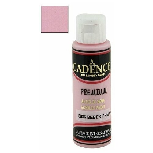 Акриловая краска Cadence Premium Paint, 70 мл. Baby Pink-9036