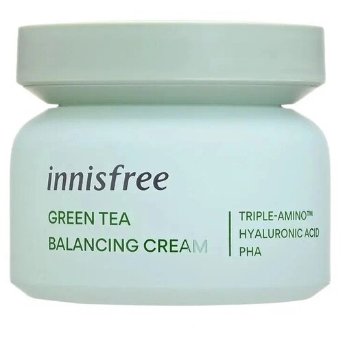 Увлажняющий балансирующий крем с экстрактом зеленого чая Innisfree Green Tea Balancing Cream, 50 мл