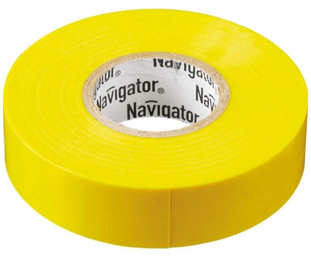 Изолента Navigator 71 112 NIT-A19-20/Y жёлтая цена за 1 шт.