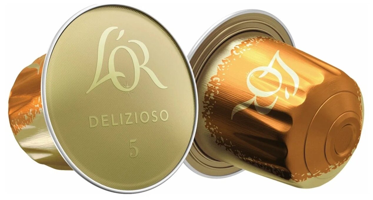 Кофе в алюминиевых капсулах L'OR "Espresso Delizioso" для кофемашин Nespresso, комплект 5 шт., 10 порций, 4028608 - фотография № 5