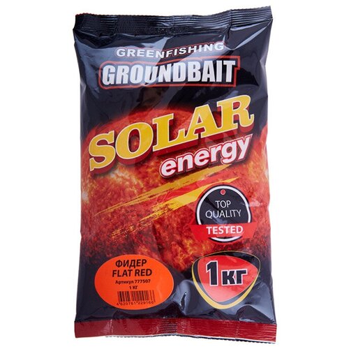 Прикормка GF Solar Energy Фидер Flat Red, 1 кг