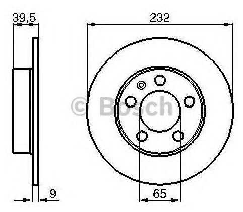 Bosch диск тормозной зад 0986478868, (1шт)