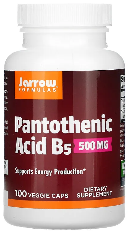 Капсулы Jarrow Formulas Pantothenic Acid B5