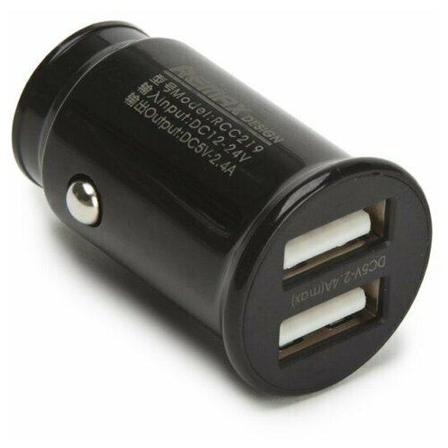 Автомобильное зарядное устройство REMAX RCC219 с 2 USB выходами 2.4A автомобильное зарядное устройство remax rcc326 100w черный