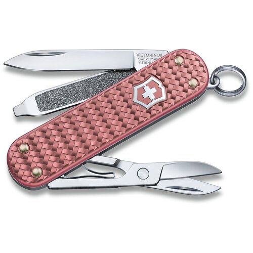 Нож перочинный Victorinox Classic Precious Alox 0.6221.405G 58мм 5функц. розовый подар.коробка