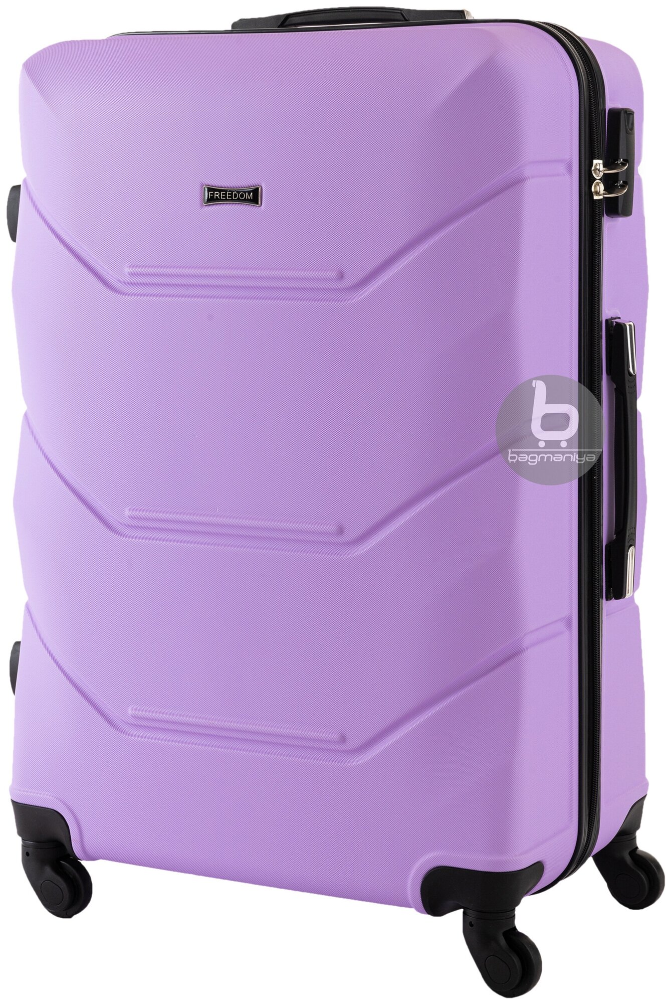 Пластиковый чемодан на 4-х колесах/Багаж/Огромный L+/120 Л/Прочный и легкий ABS-пластик