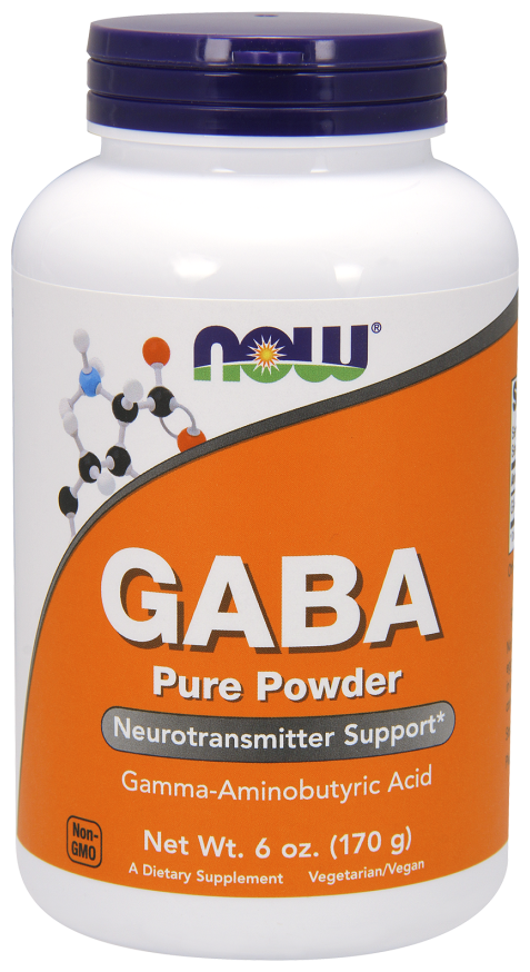 Гамк Чистый Порошок NOW GABA Pure Powder 170 грамм