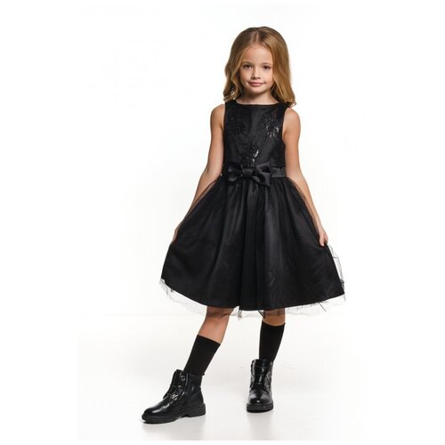 Платье для девочек Mini Maxi, модель 6183, цвет черный, размер 128