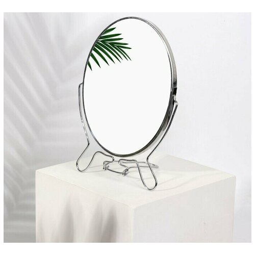 Купить Зеркало складное-подвесное, двустороннее, с увеличением, зеркальная поверхность 13, 5 х 19 см, цвет серебристый (1 шт.), ProMarket