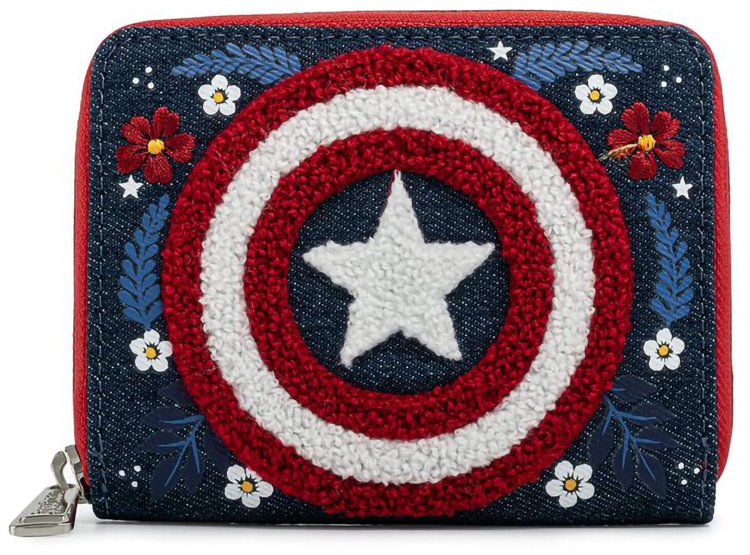 Кошелек Funko Loungefly Marvel Captain America 80th Anniversary Floral Sheild Zip Around Wallet MVWA0157 