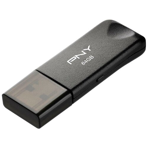 Флеш-диск 64GB PNY Attache Classic USB 2.0, черный [FD64GATTCKTRK-EF]