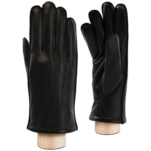 фото Перчатки мужские кожаные eleganzza, размер 10(xl), черный