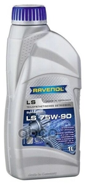 RAVENOL 1222102-001-01-999 Трансмиссионное масло RAVENOL Getriebeoel LS SAE 75W-90 (1л) new 1шт