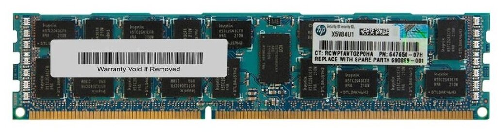 Оперативная память HP 8Gb 2Rx4 REG ECC PC3L-10600R 698889-001