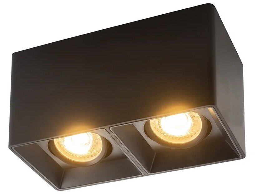 Светильник накладной IP 20, 10 Вт, GU5.3, LED, черный, пластик DENKIRS DK3035-BK