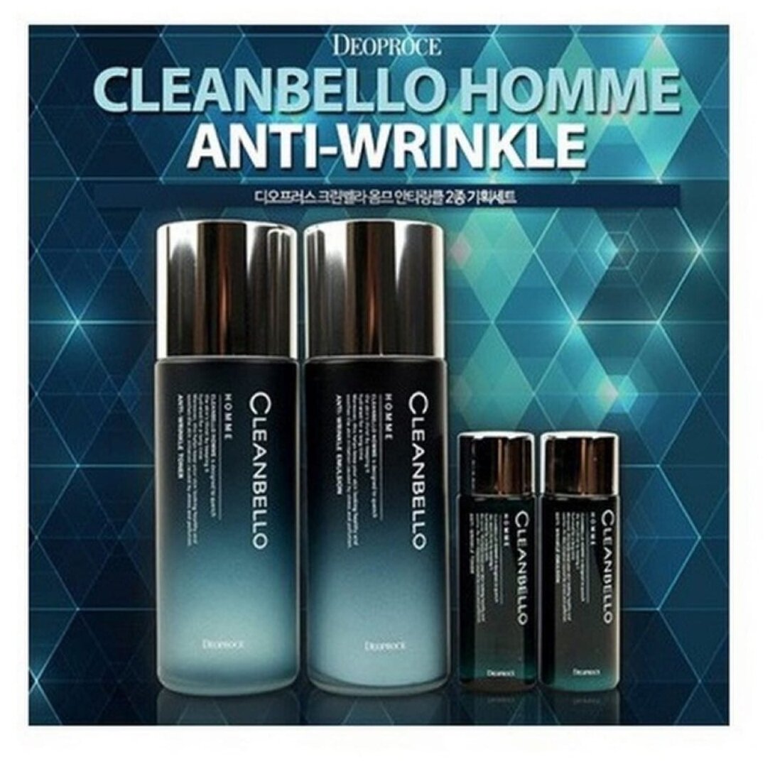 Набор уходовый мужской антивозрастной Deoproce Cleanbello Homme Anti-Wrinkle Set - фото №8