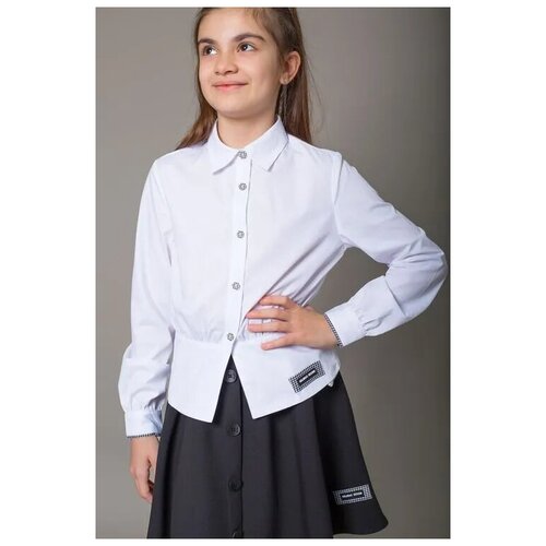 Школьная блуза Deloras, размер 152, белый