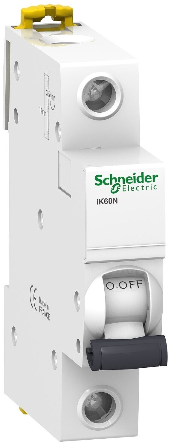 Автоматический выключатель Schneider Electric Acti9 iK60N 1 полюс 6A тип C 6kA