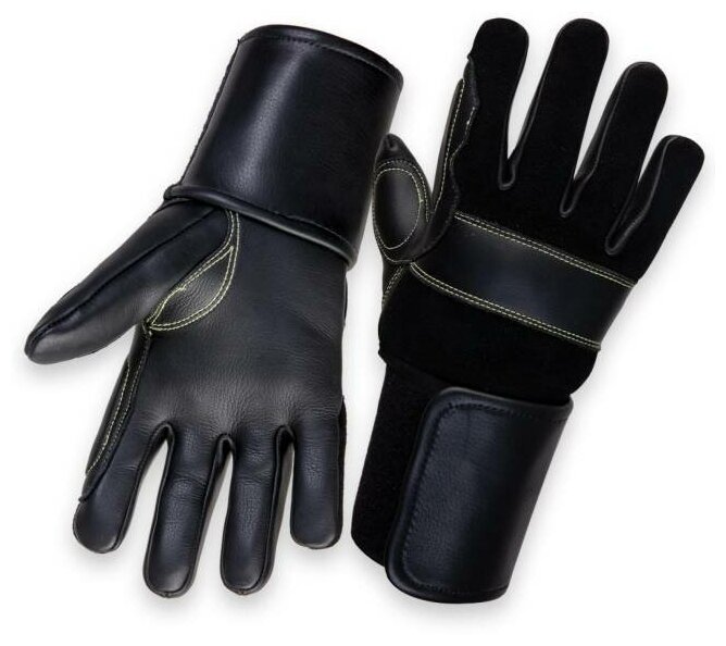 Перчатки защитные антивибрац кожаные Jeta Safety JAV03-9 р.L - фотография № 2