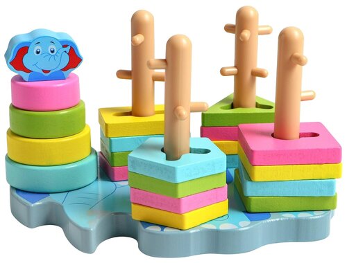 Развивающая игрушка Сима-ленд Слоник, 3110263, разноцветный