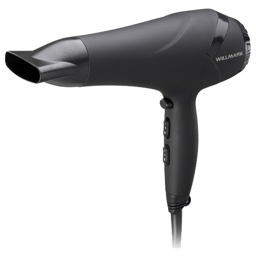 Фен WILLMARK WHD-222ST 2 скорости 3 темп режима керам покрытие шнур 17 м черный 2200 Вт 195500₽