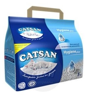 Наполнитель минеральный для кошачьего туалета 2,5л Catsan Hygiene Plus, впитывающий, без отдушки 1 шт - фотография № 6
