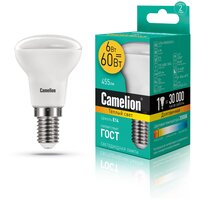 Светодиодная лампочка Camelion LED6-R50/830/E14