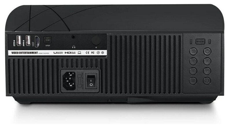 Проектор мультимедийный Unic F20 Wi Fi Портативный светодиодный видеопроектор Full HD 1080 LED 4800 Lm Домашний кинопроектор для фильмов и дома