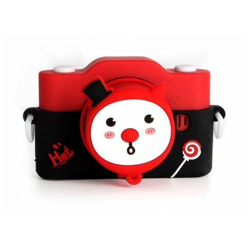 Портативная цифровая детская фотокамера TEKCAM T200 паровозик красно-черный 134100₽