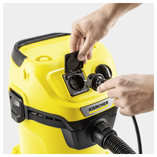 Строительный пылесос Karcher WD 3 P V-17/4/20 Workshop желтый (1.628-175.0) - фото №2