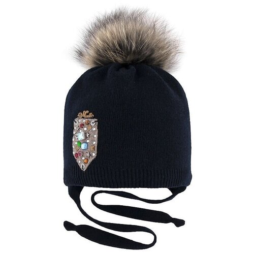 фото Шапка mialt, размер 50-52, синий