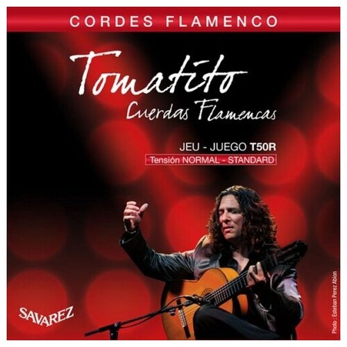 T50R Flamenco Tomatito Комплект струн для классической гитары, норм. натяжение, посеребр, Savarez