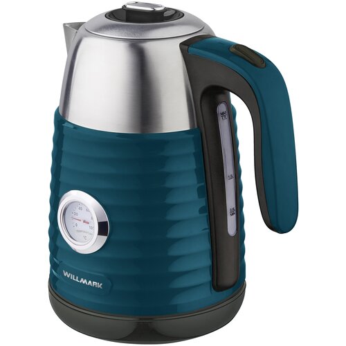 Чайник WILLMARK WEK-1738PST изумрудный 2200Вт 17л двойные стенки эффект термоса термометр 185400₽