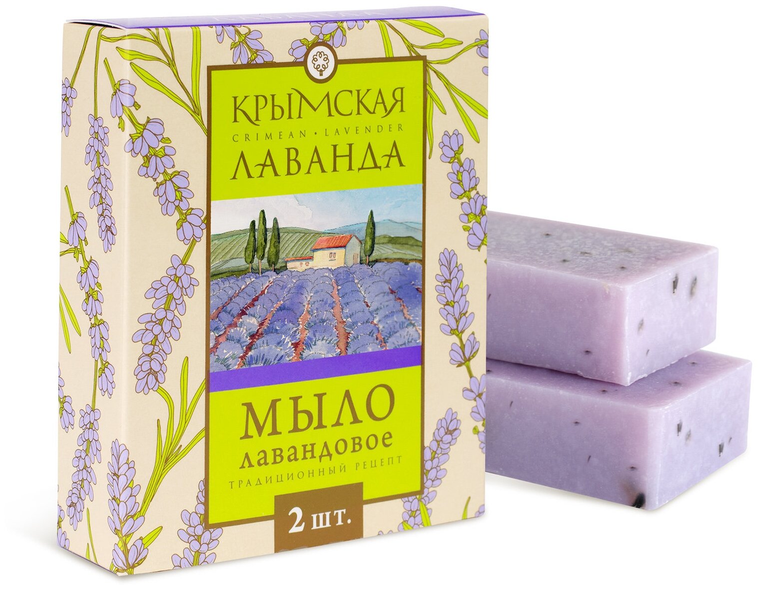 Набор натурального парфюмировонного мыла крымская лаванда Мануфактура Дом природы Крым