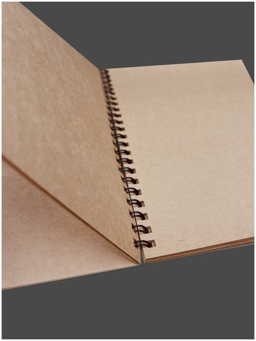 Блокнот с крафт листами, тетрадь для записей и рисования 40 листов, формат А5