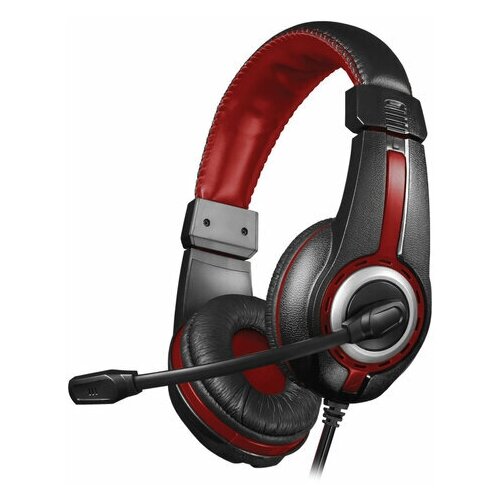 Наушники с микрофоном гарнитура DEFENDER Warhead G-185 проводные 2 м стерео чёрно-красные 64106 1364₽