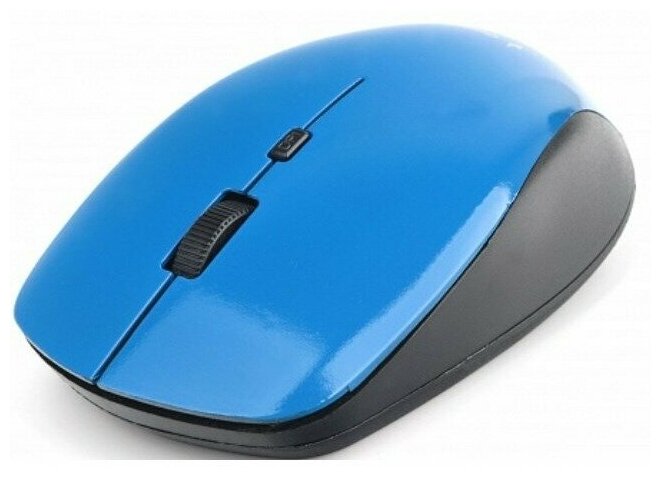 Мышь беспроводная Gembird MUSW-250-2 24 ГГц 3 кнопки колесо кнопка 1600DPI синий