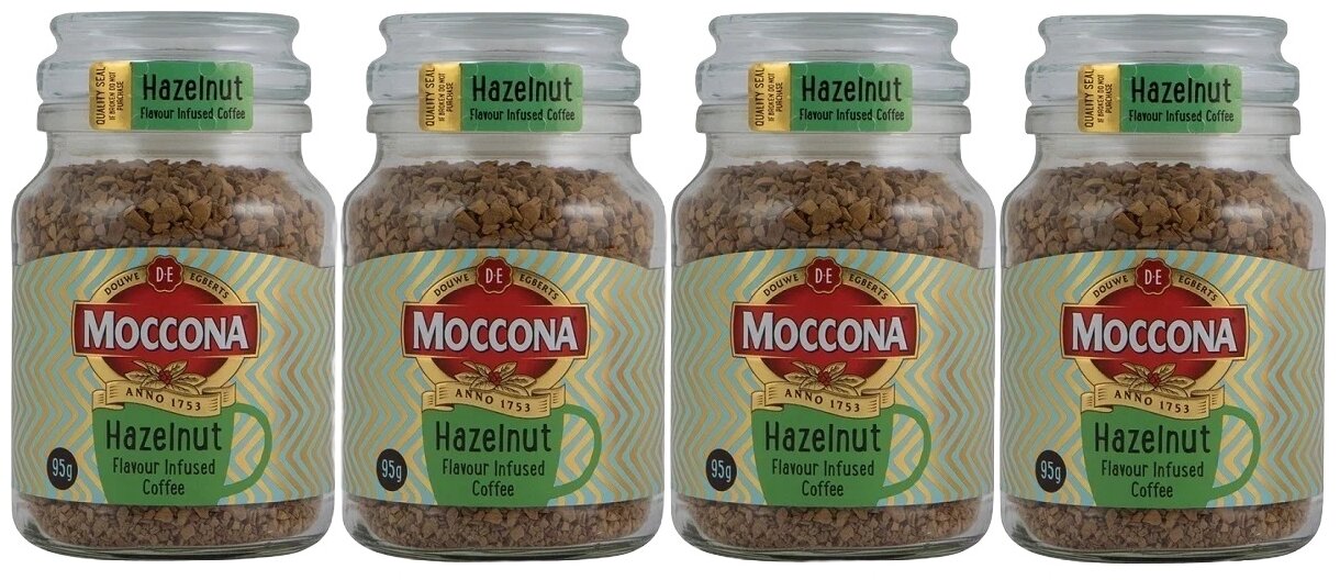 Кофе Moccona Hazelnut (Лесной орех), растворимый, 4x95г - фотография № 2