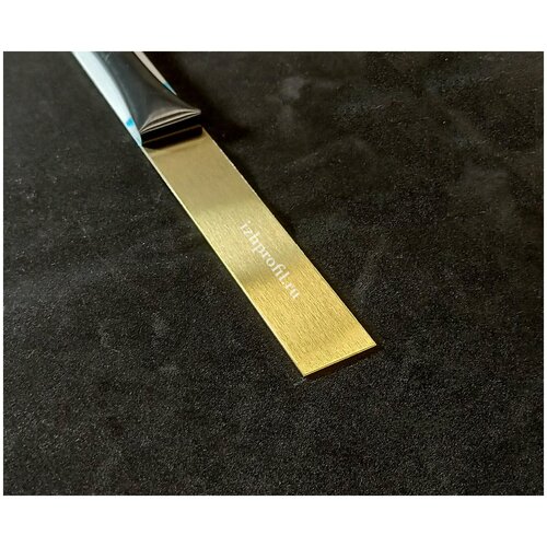 Полоса золотая, сатинированная, сталь 430 с покрытием. - 15 мм