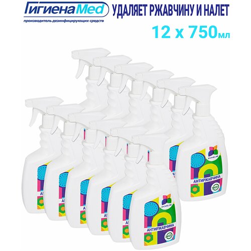Набор профессионального средства Антиржавчина HOMELINE для удаления ржавчины и известкового налета 750 мл 12 в 1
