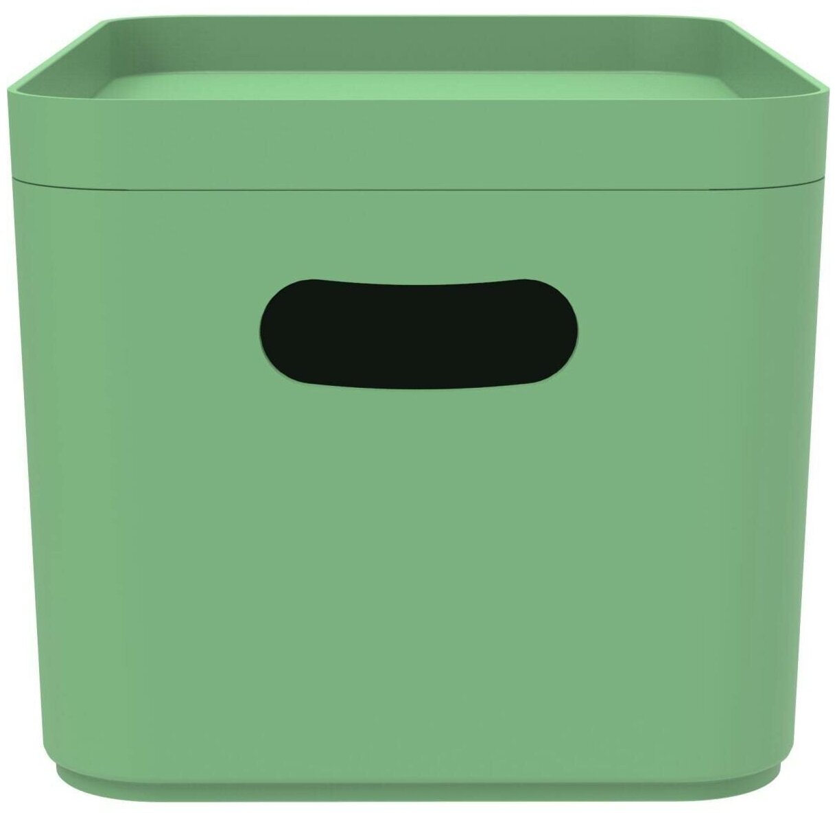 Органайзер для хранения Berossi 16x13x23 см 2.4 л пластик цвет зеленый - фотография № 4