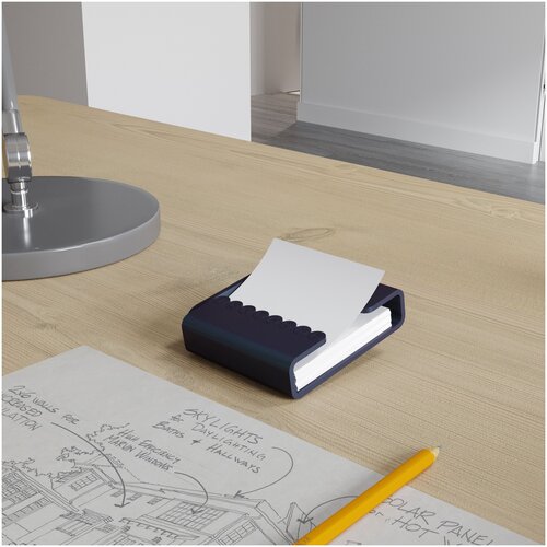 Металлическая подставка канцелярская для бумажного блока для стикеров и заметок TEMPACHE 88x38x85 мм хамелеон 590₽