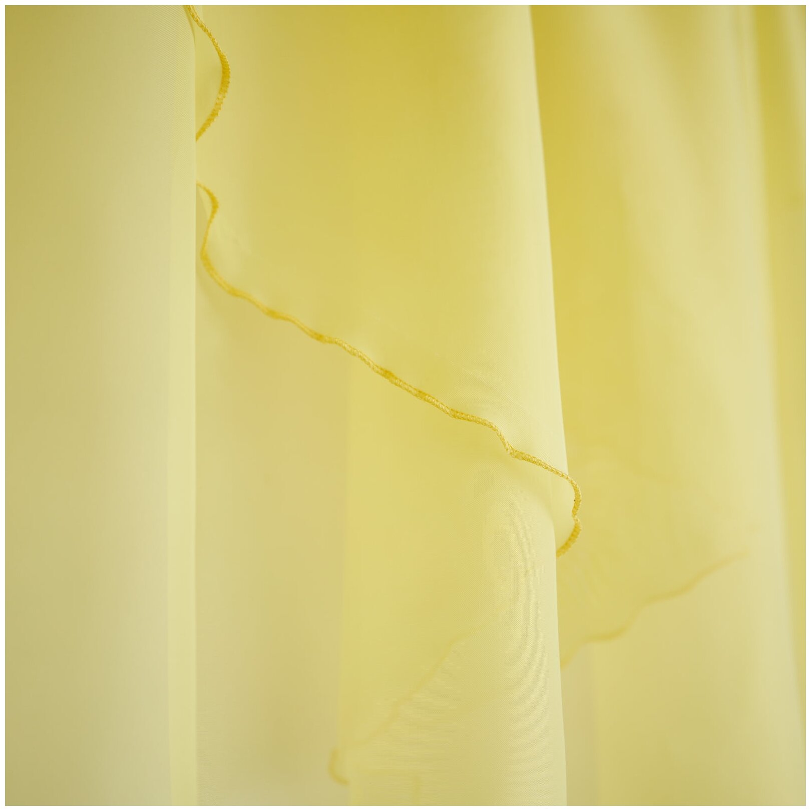 Тюль Witerra Марианна на ленте, 300х160 см, 1 шт., светло-желтый - фотография № 3