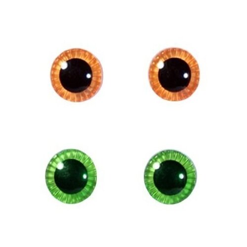 Pullip Groove Аксессуары для кукол Пуллип (Pullip) - Глаза для Пуллип - абрикосовые и зеленые