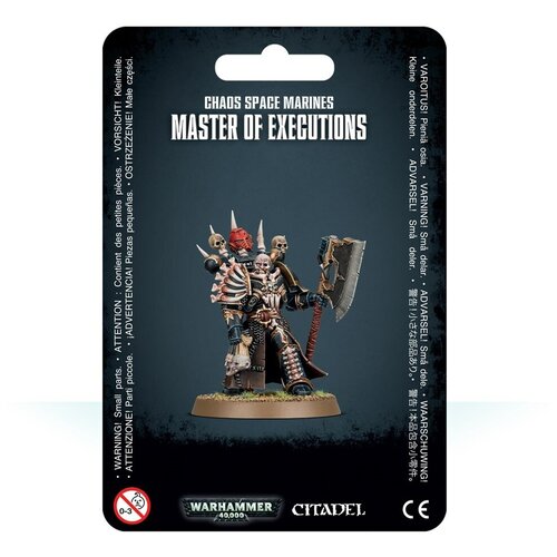 Набор миниатюр для настольной игры Warhammer 40000 - Chaos Space Marines : Master of Executions головорез фигурка space marines reiver w grapnel launcher artists proof warhammer 40000