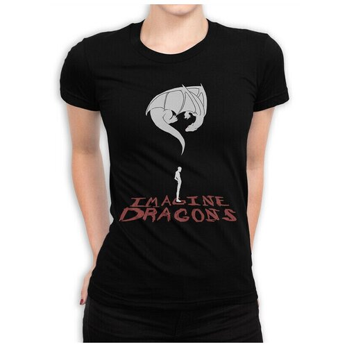 Футболка DreamShirts Imagine Dragons Женская черная 3XL