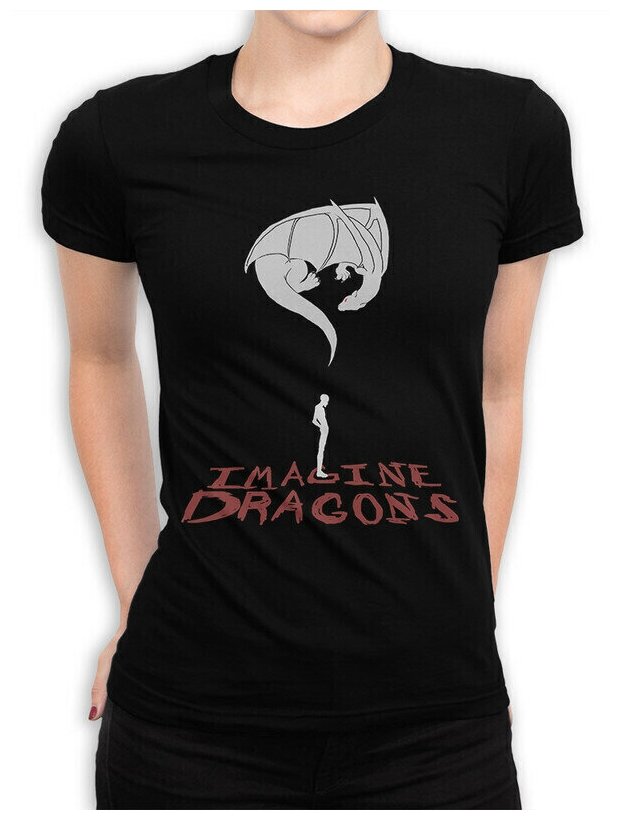 Футболка DreamShirts Imagine Dragons Женская черная 