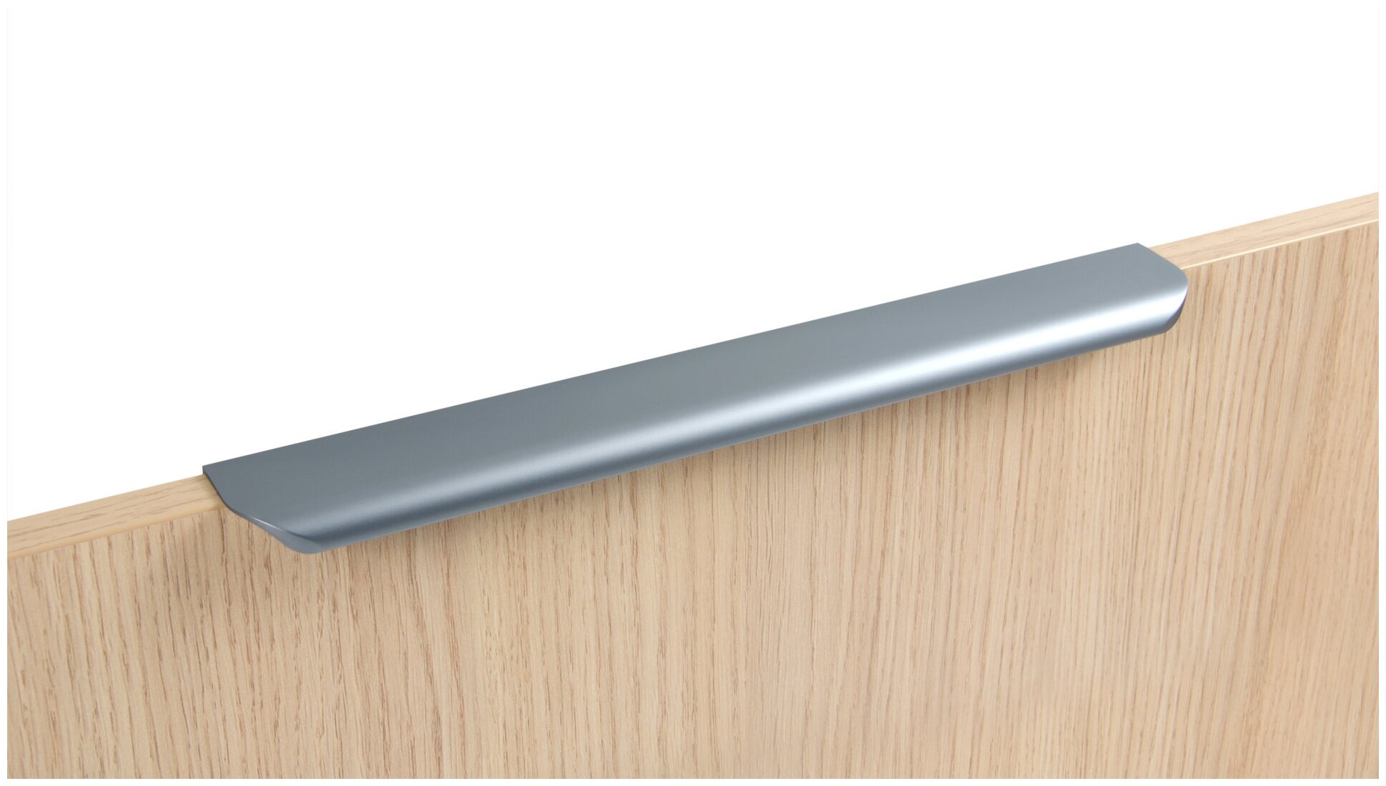 Мебельная ручка торцевая MONTE, длина - 497 мм, установочный размер - 448 мм, цвет - Серый, алюминий, RT110GR - фотография № 3