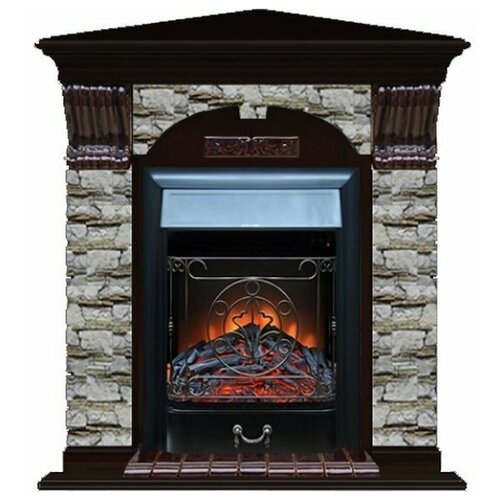 Каминокомплект Glenrich Арочный Алтай угловой (Magestic), Белый